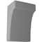 Ekena Millwork 5 1/4"W x 4"D x 8"H Clarksville Wood Vintage Decor Bracket, Pebble Grey BKTWD05X04X08CVPG - alternate 1